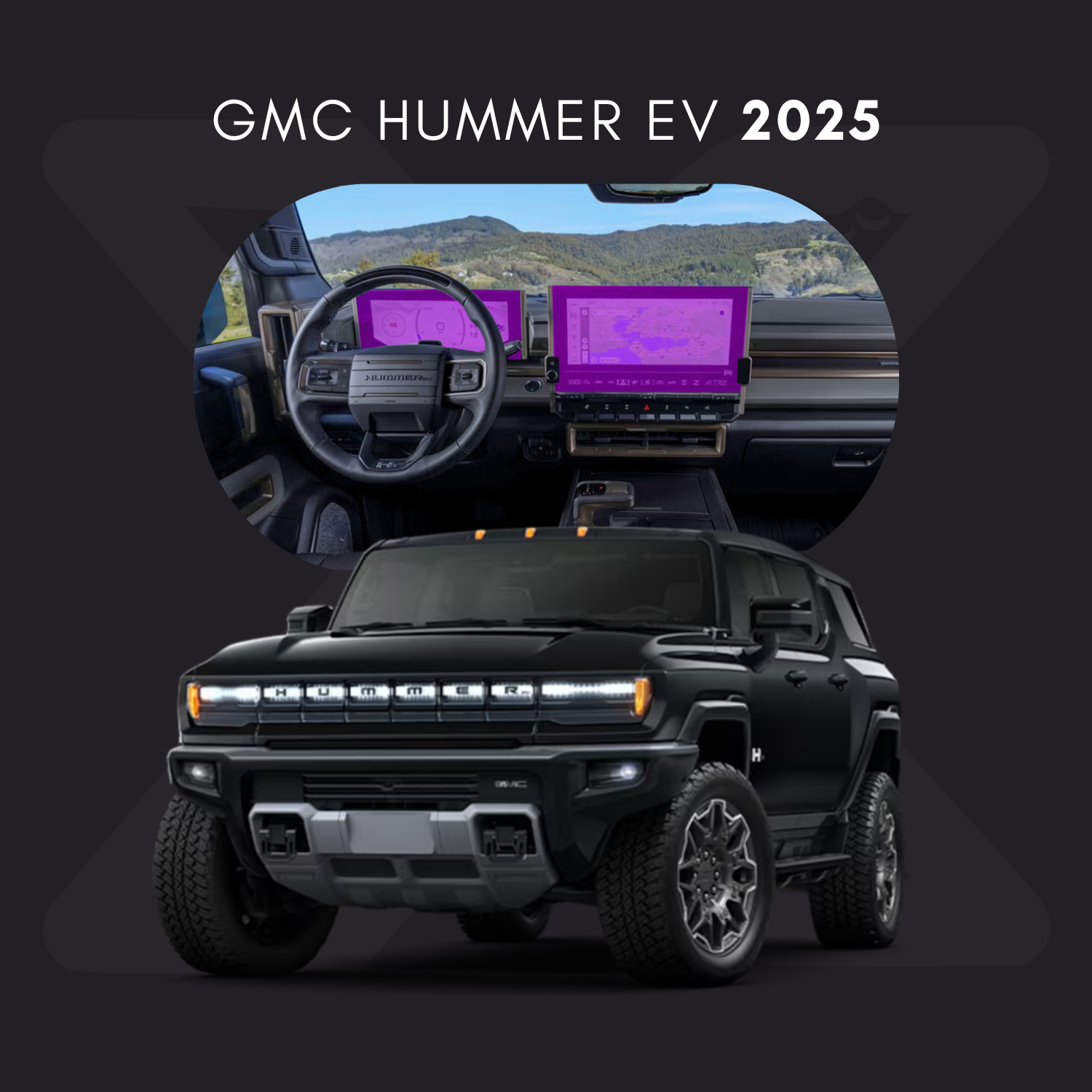 GMC Hummer EV Película Protectora Transparente PPF para Interiores – Kit Completo