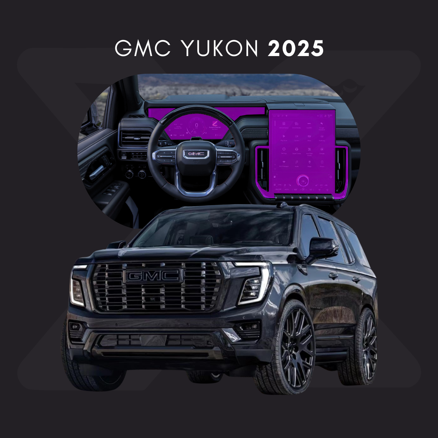 GMC Yukon Película Protectora Transparente PPF para Interiores – Kit Completo