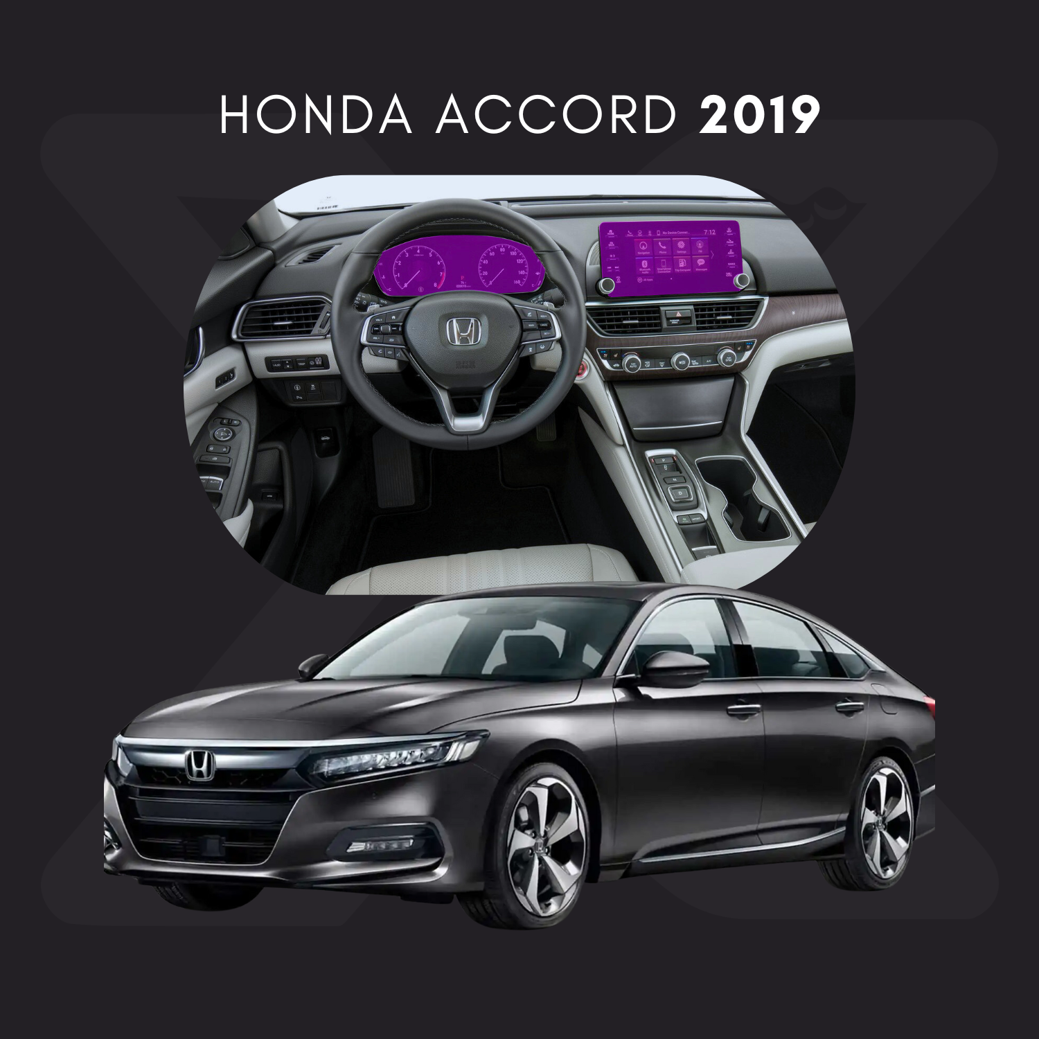 Honda Accord Película Protectora Transparente PPF para Interiores – Kit Completo
