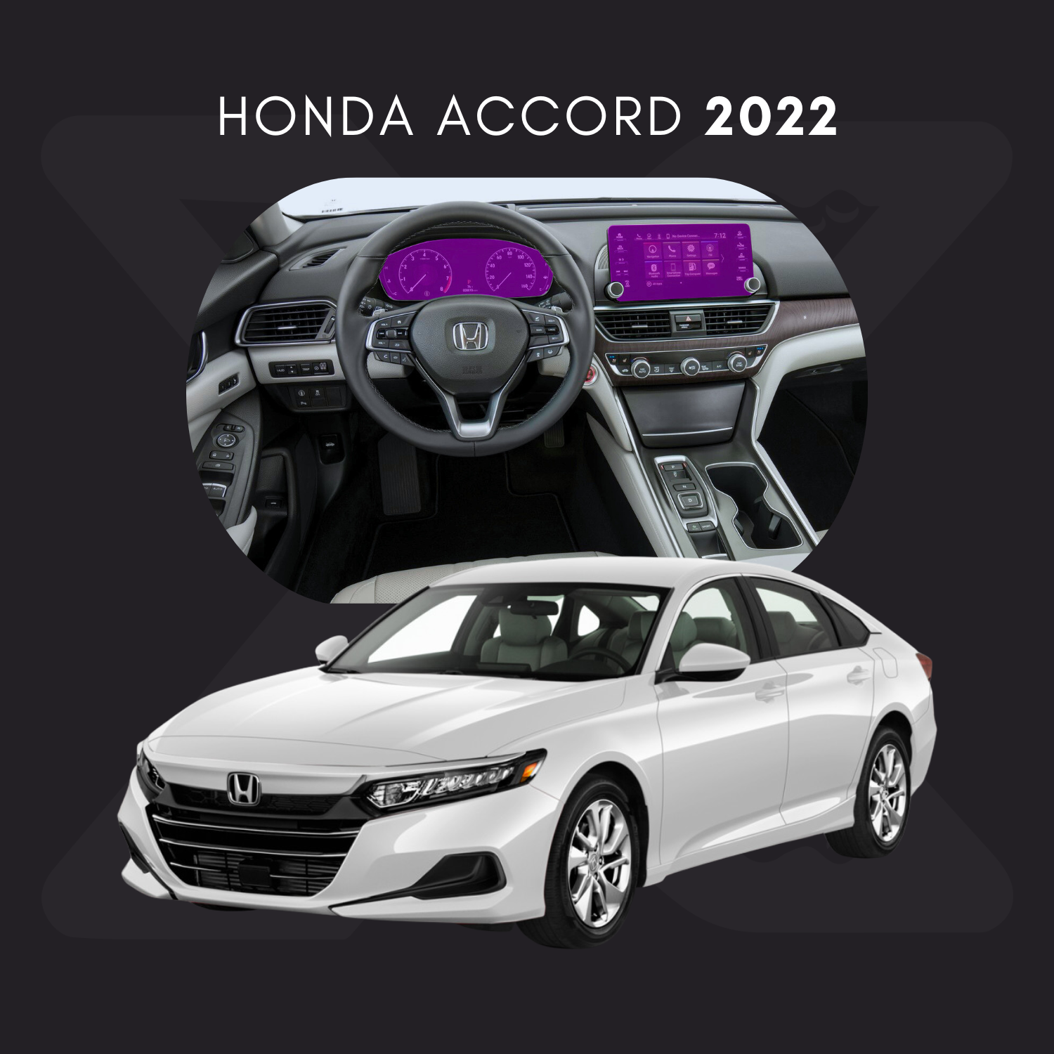 Honda Accord Película Protectora Transparente PPF para Interiores – Kit Completo