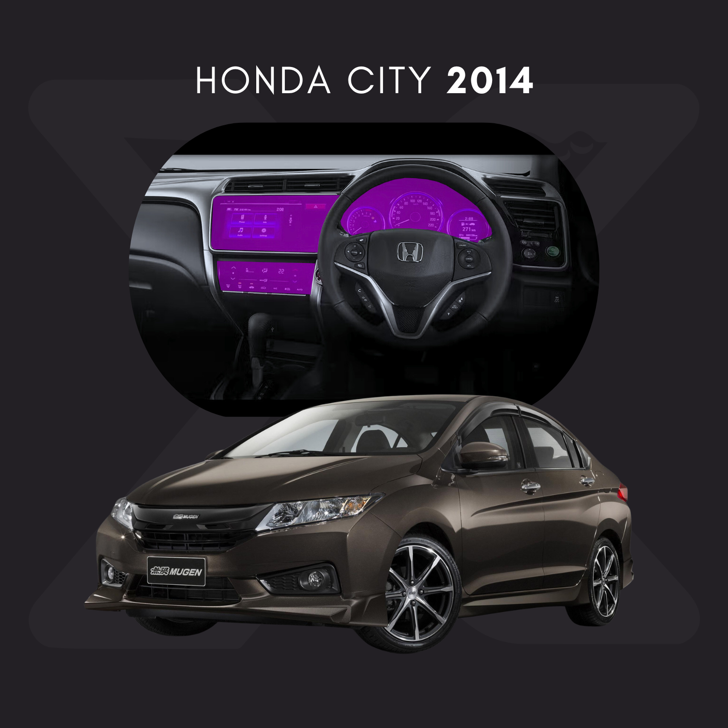 Honda City Película Protectora Transparente PPF para Interiores – Kit Completo