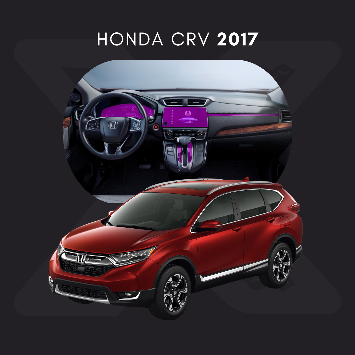 Honda CRV Película Protectora Transparente PPF para Interiores – Kit Completo