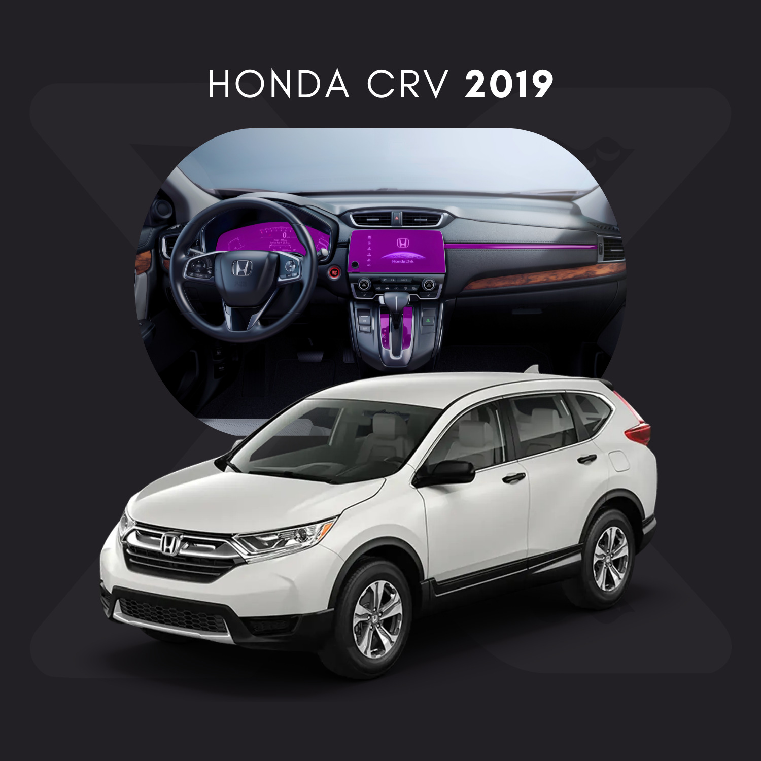 Honda CRV Película Protectora Transparente PPF para Interiores – Kit Completo