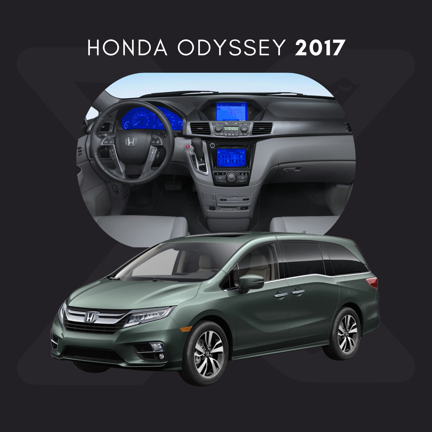 Honda Odyssey Película Protectora Transparente PPF para Interiores – Kit Completo