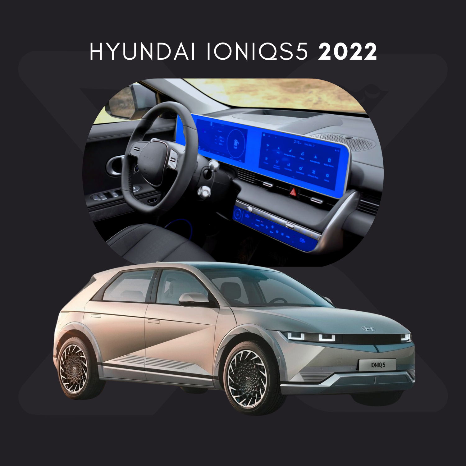 Hyundai IONIQS 5 Película Protectora Transparente PPF para Interiores – Kit Completo