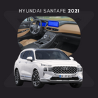 Hyundai Santa Fe Película Protectora Transparente PPF para Interiores – Kit Completo