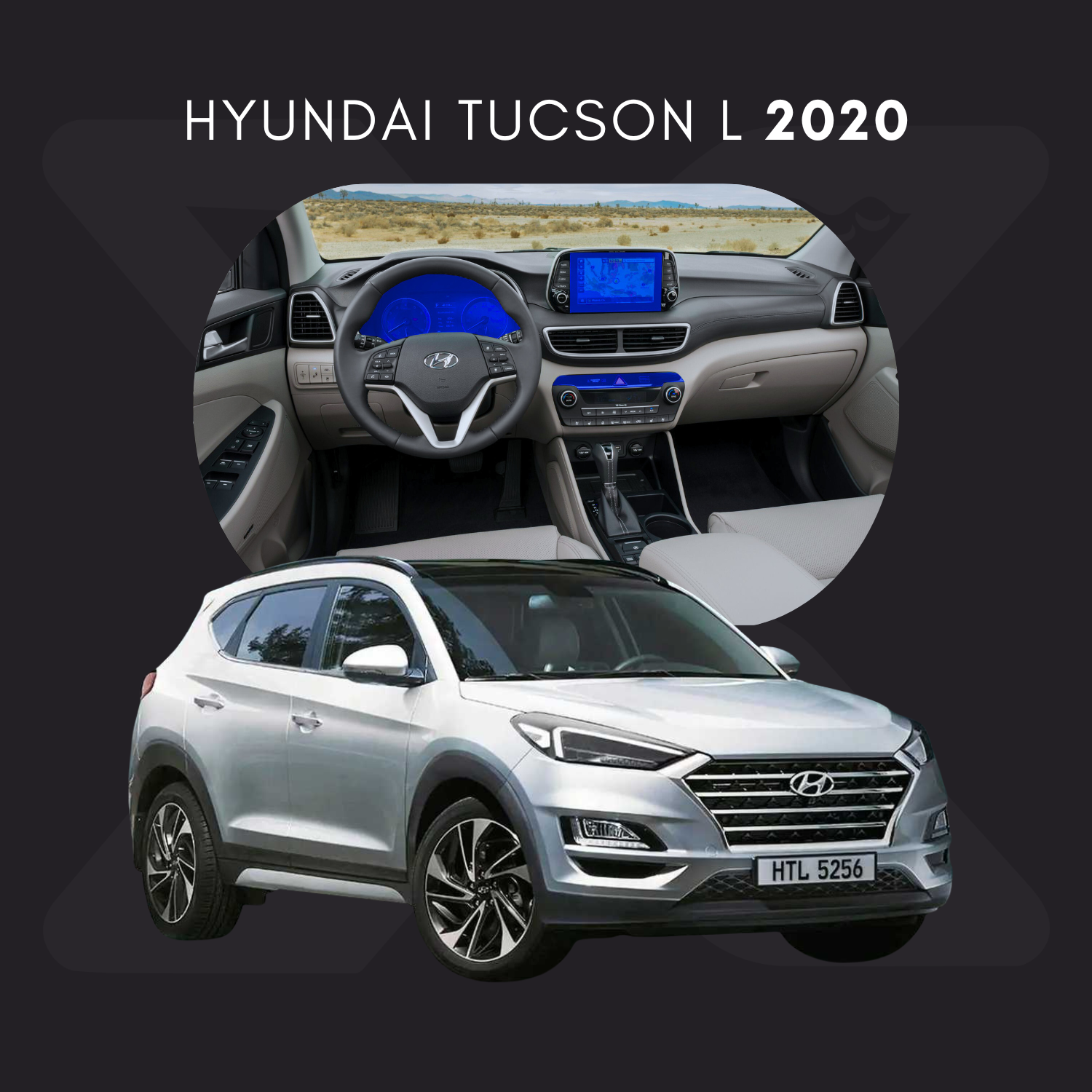 Hyundai Tucson L Película Protectora Transparente PPF para Interiores – Kit Completo