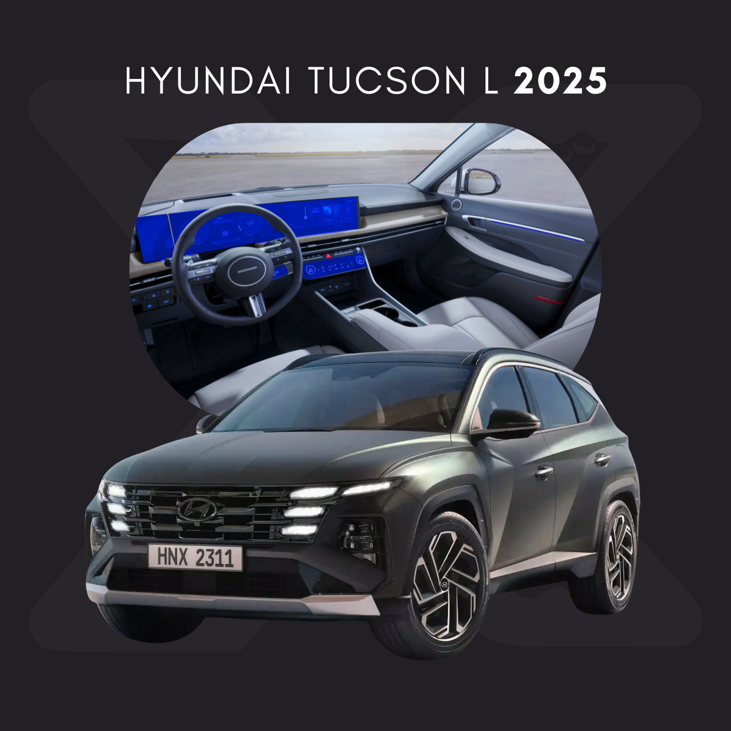 Hyundai Tucson L Película Protectora Transparente PPF para Interiores – Kit Completo