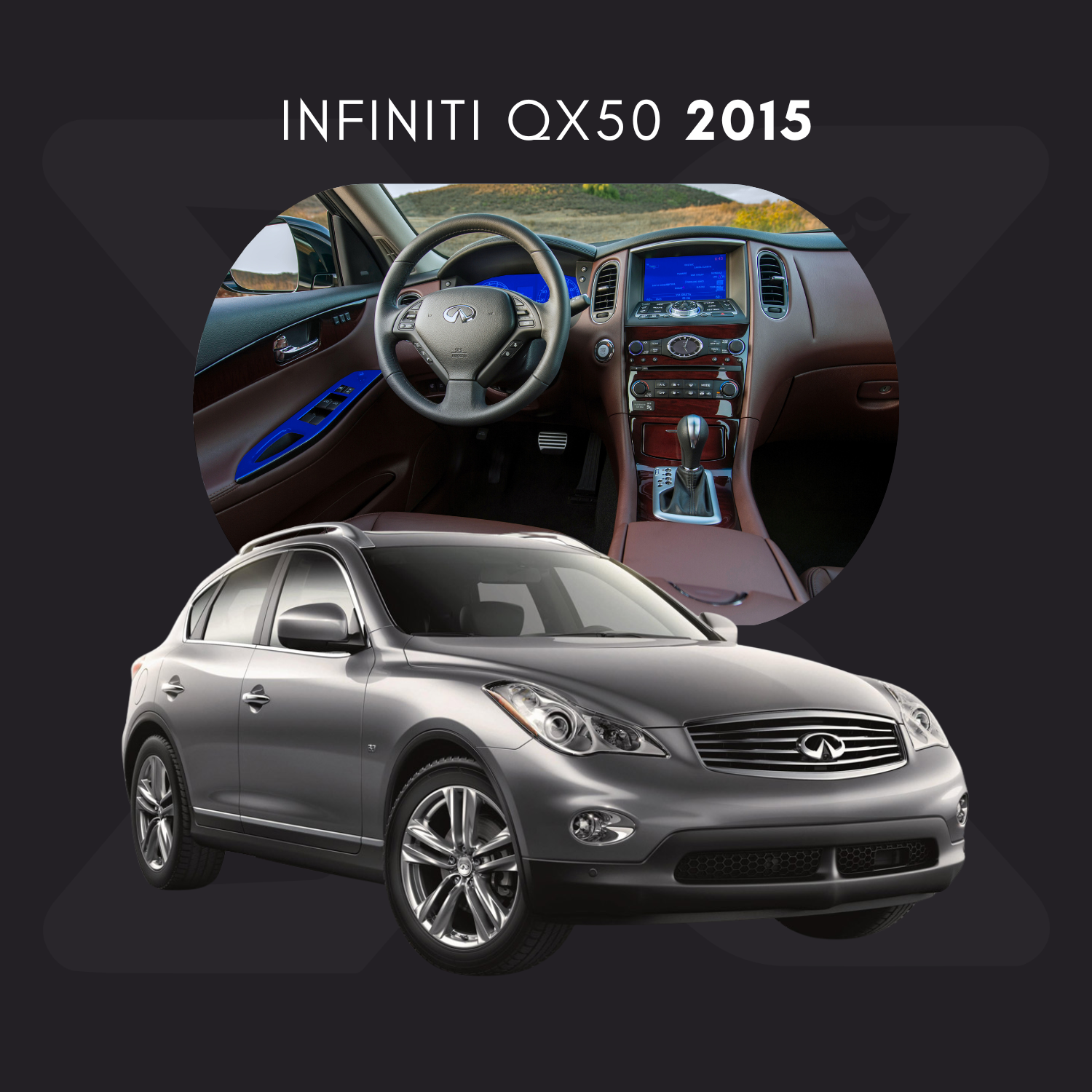 INFINITI QX50 Película Protectora Transparente PPF para Interiores – Kit Completo