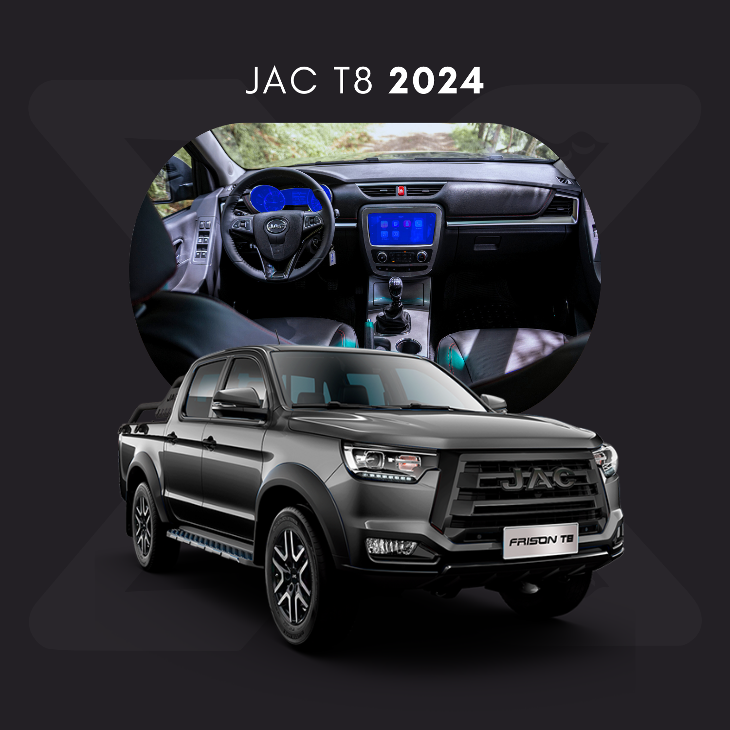 JAC T8 Película Protectora Transparente PPF para Interiores – Kit Completo