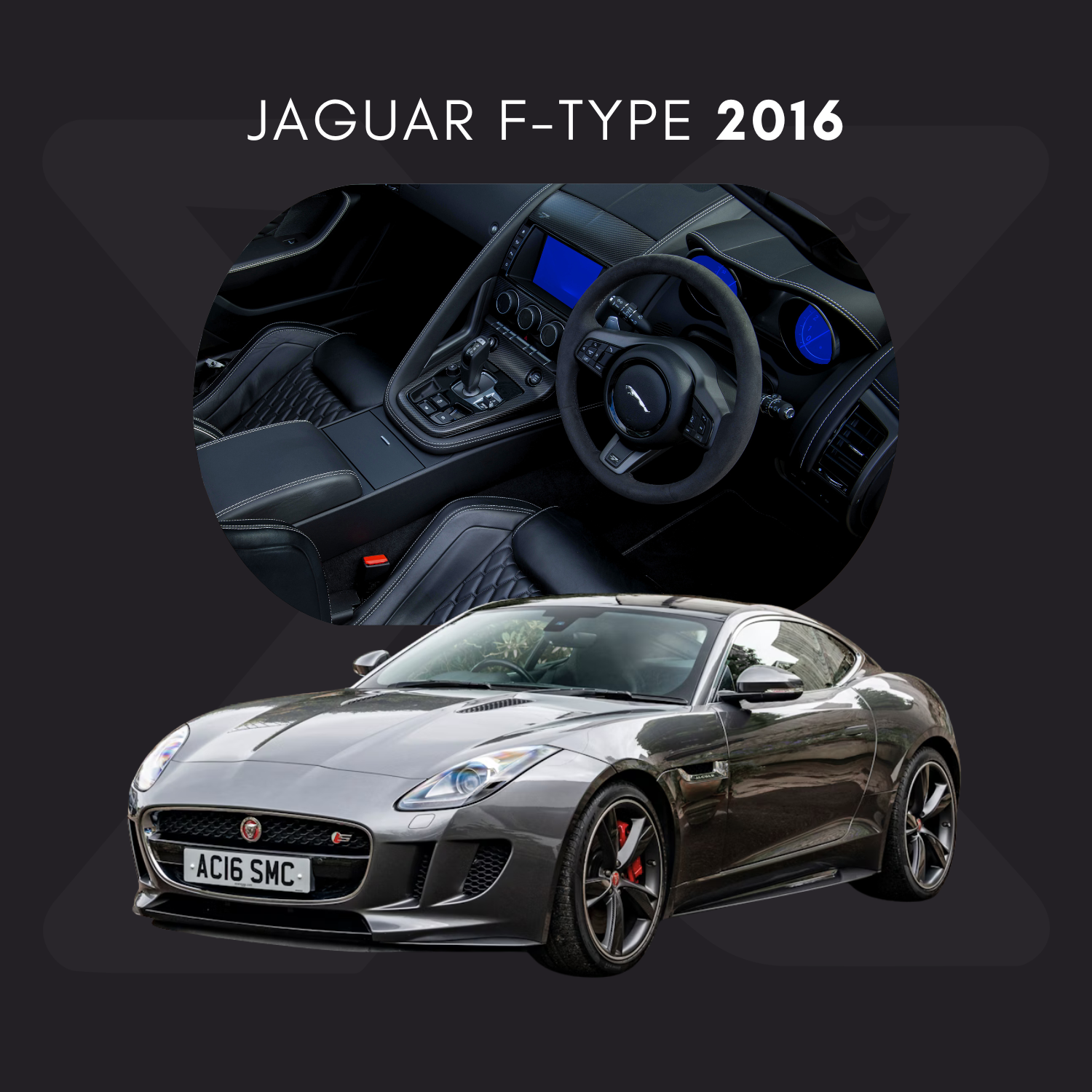 Jaguar F-TYPE Película Protectora Transparente PPF para Interiores – Kit Completo