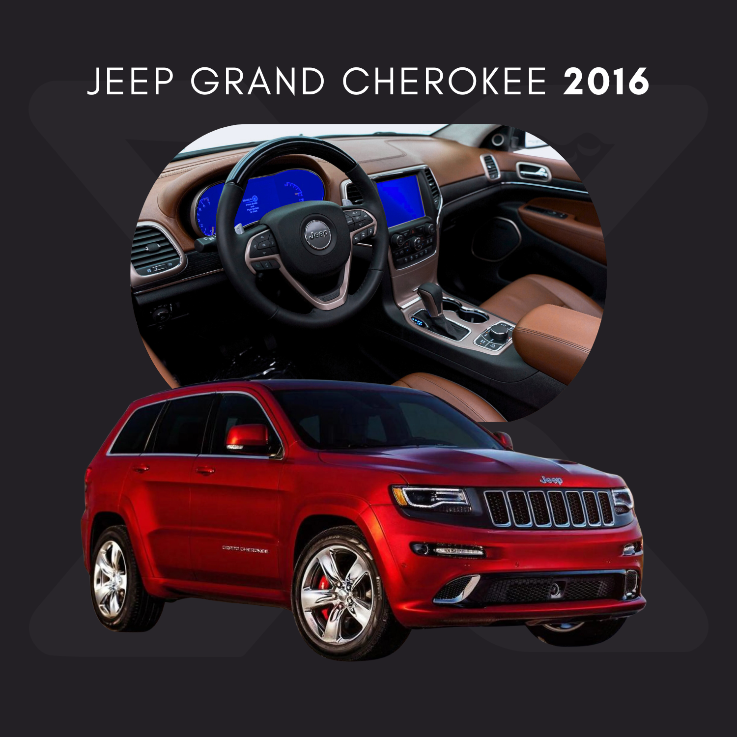 Jeep Grand Cherokee Película Protectora Transparente PPF para Interiores – Kit Completo