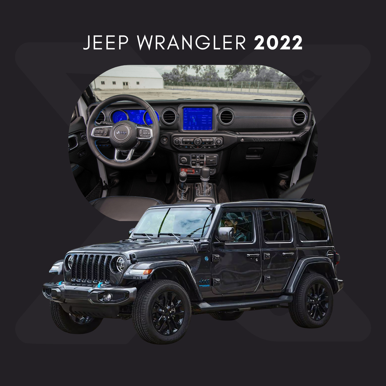Jeep Wrangler Película Protectora Transparente PPF para Interiores – Kit Completo