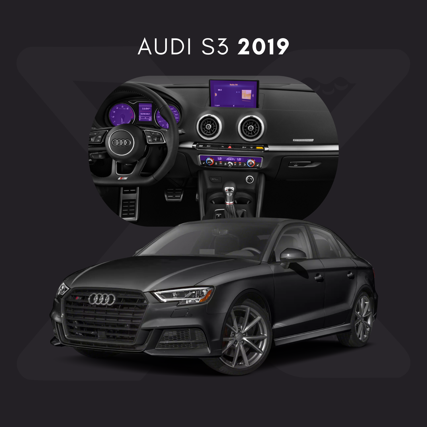 Audi S3 Película Protectora Transparente PPF para Interiores – Kit Completo