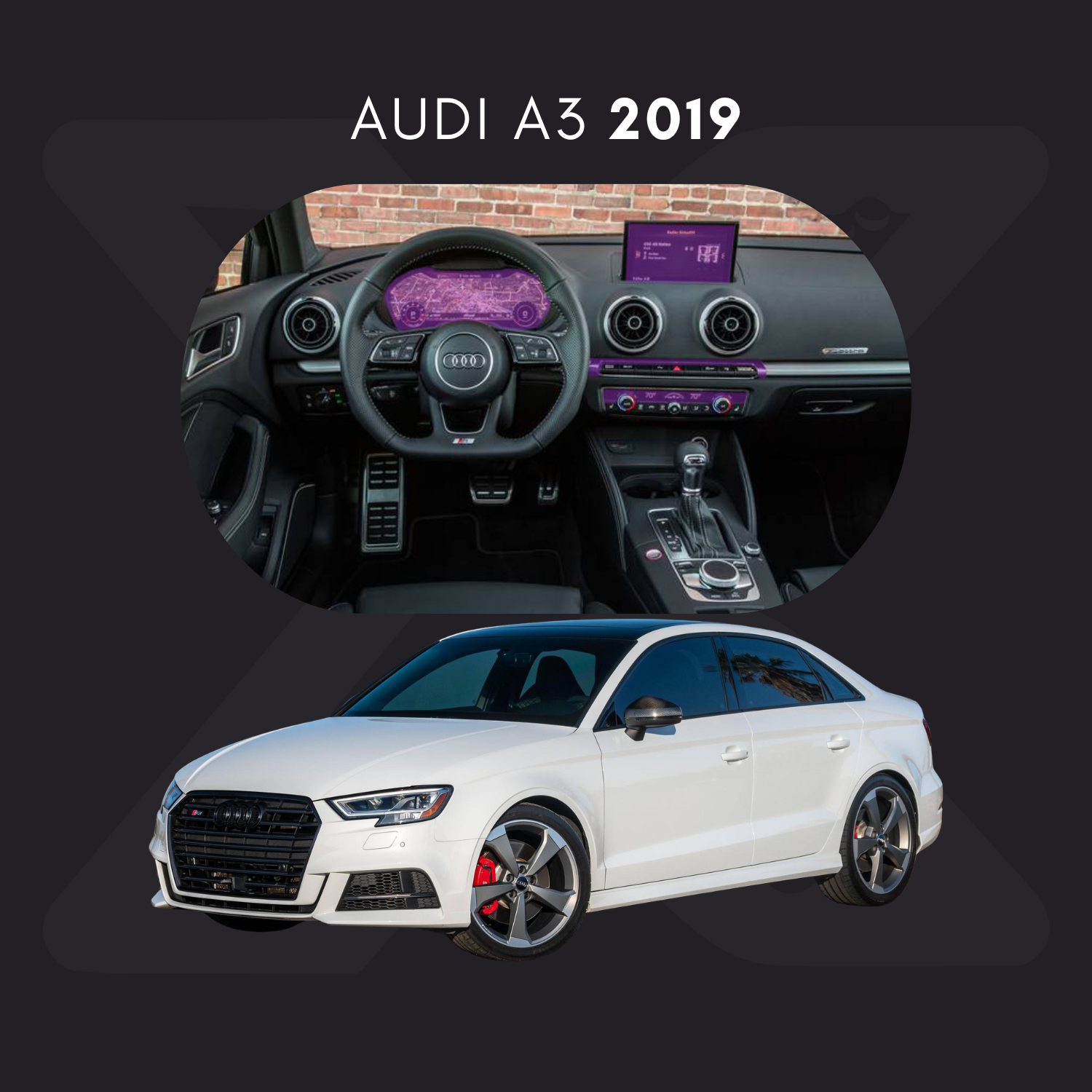 Audi A3 Película Protectora Transparente PPF para Interiores – Kit Completo