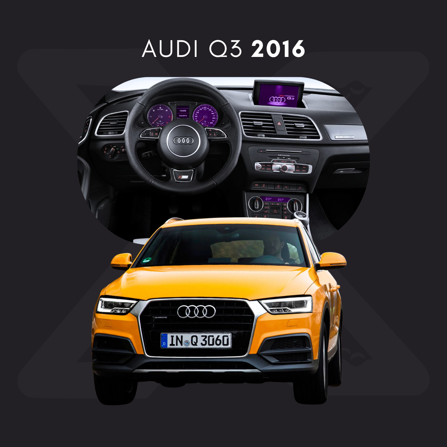 Audi Q3 Película Protectora Transparente PPF para Interiores – Kit Completo