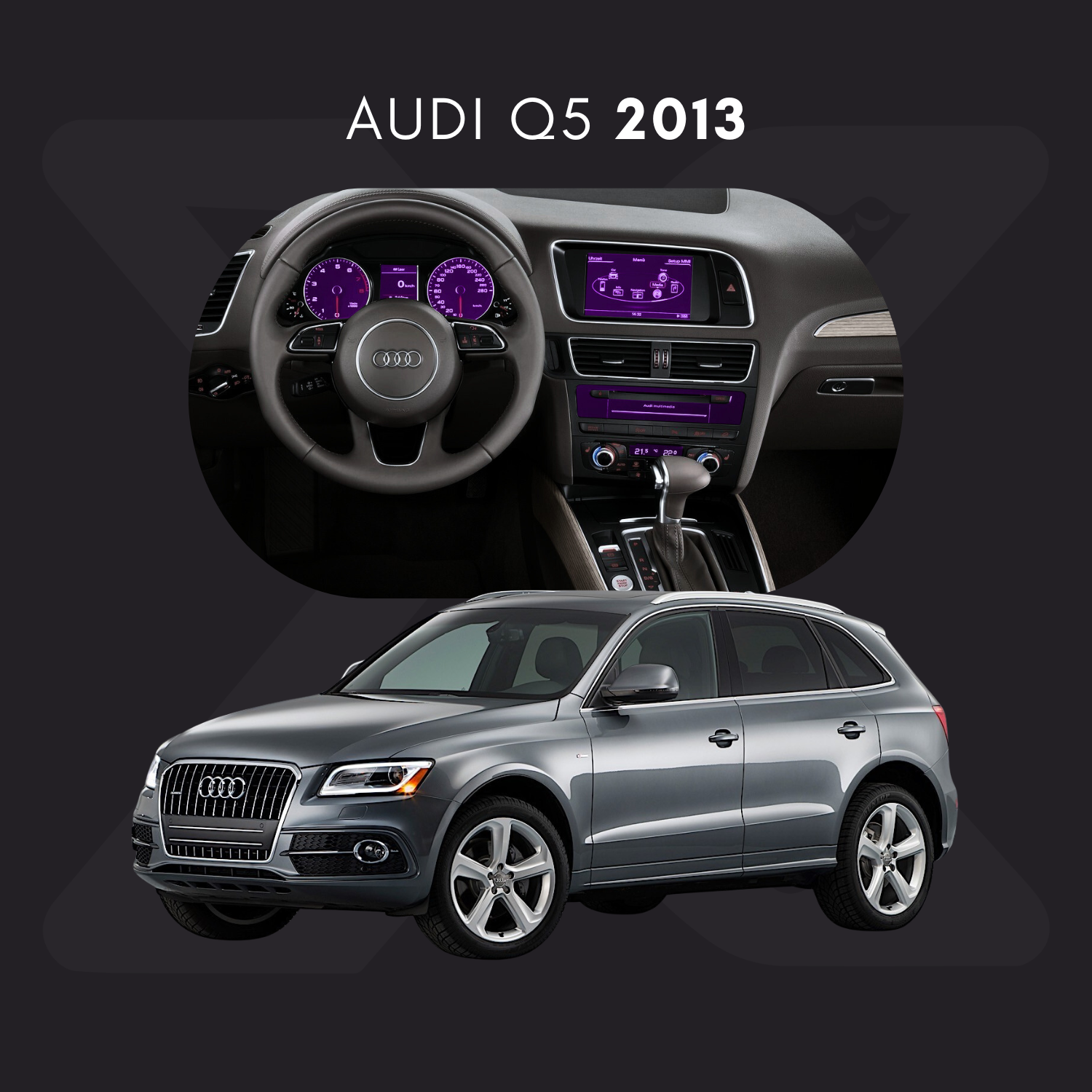 Audi Q5 Película Protectora Transparente PPF para Interiores – Kit Completo