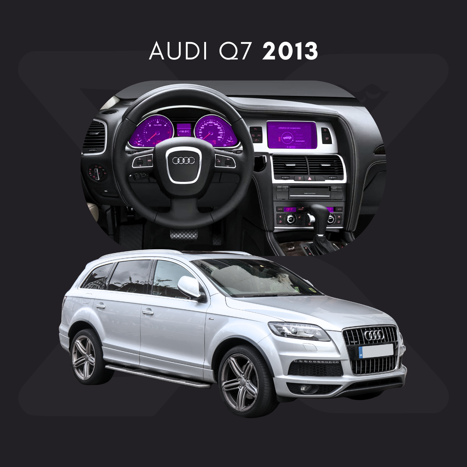 Audi Q7 Película Protectora Transparente PPF para Interiores – Kit Completo