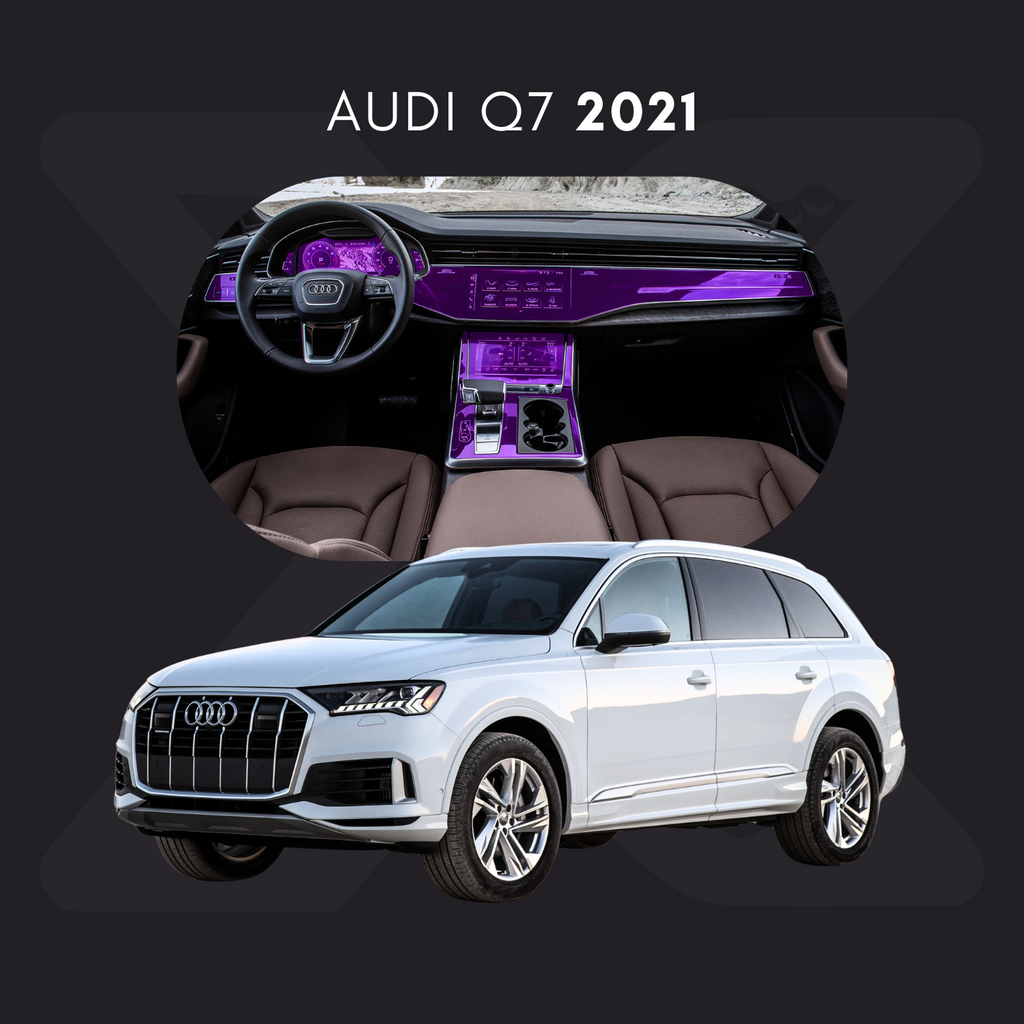 Audi Q7 Película Protectora Transparente PPF para Interiores – Kit Completo