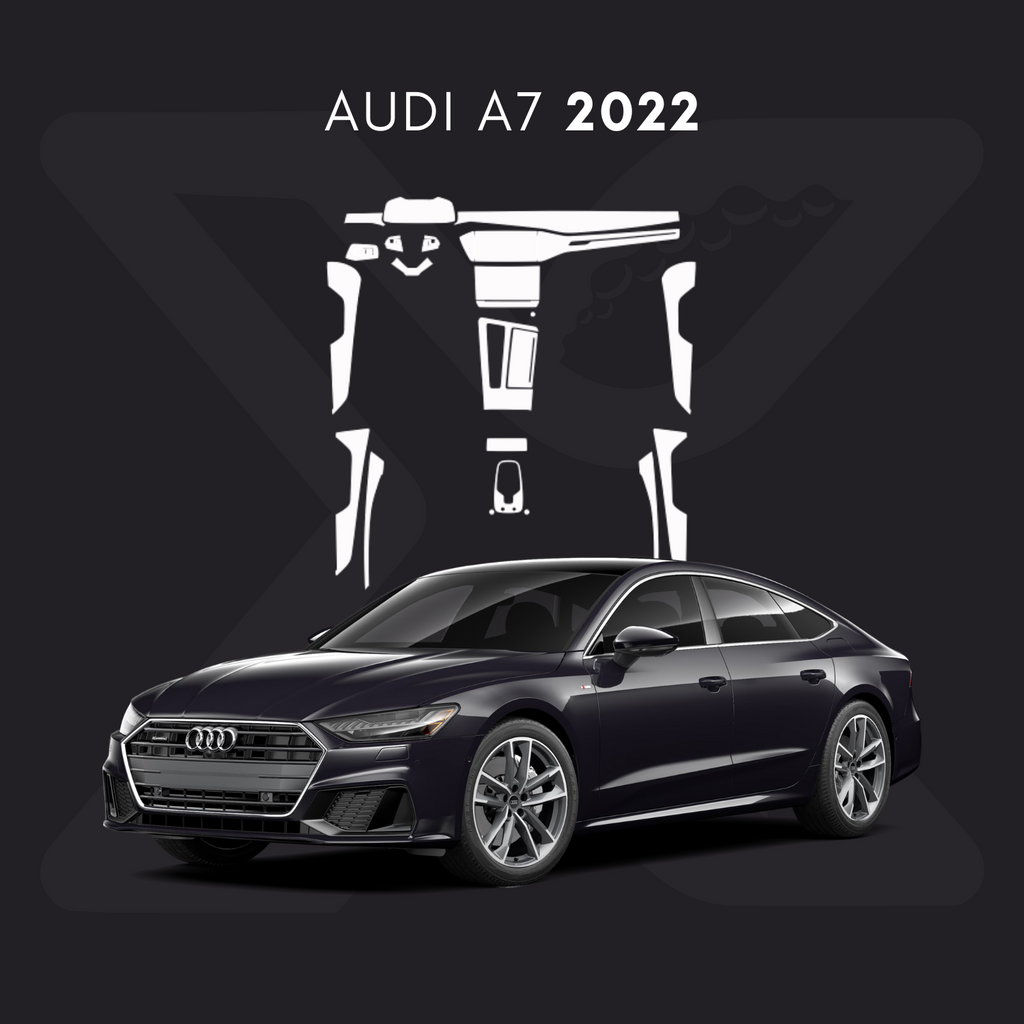 Audi A7 Película Protectora Transparente PPF para Interiores – Kit Completo