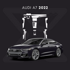 Audi A7 Película Protectora Transparente PPF para Interiores – Kit Completo