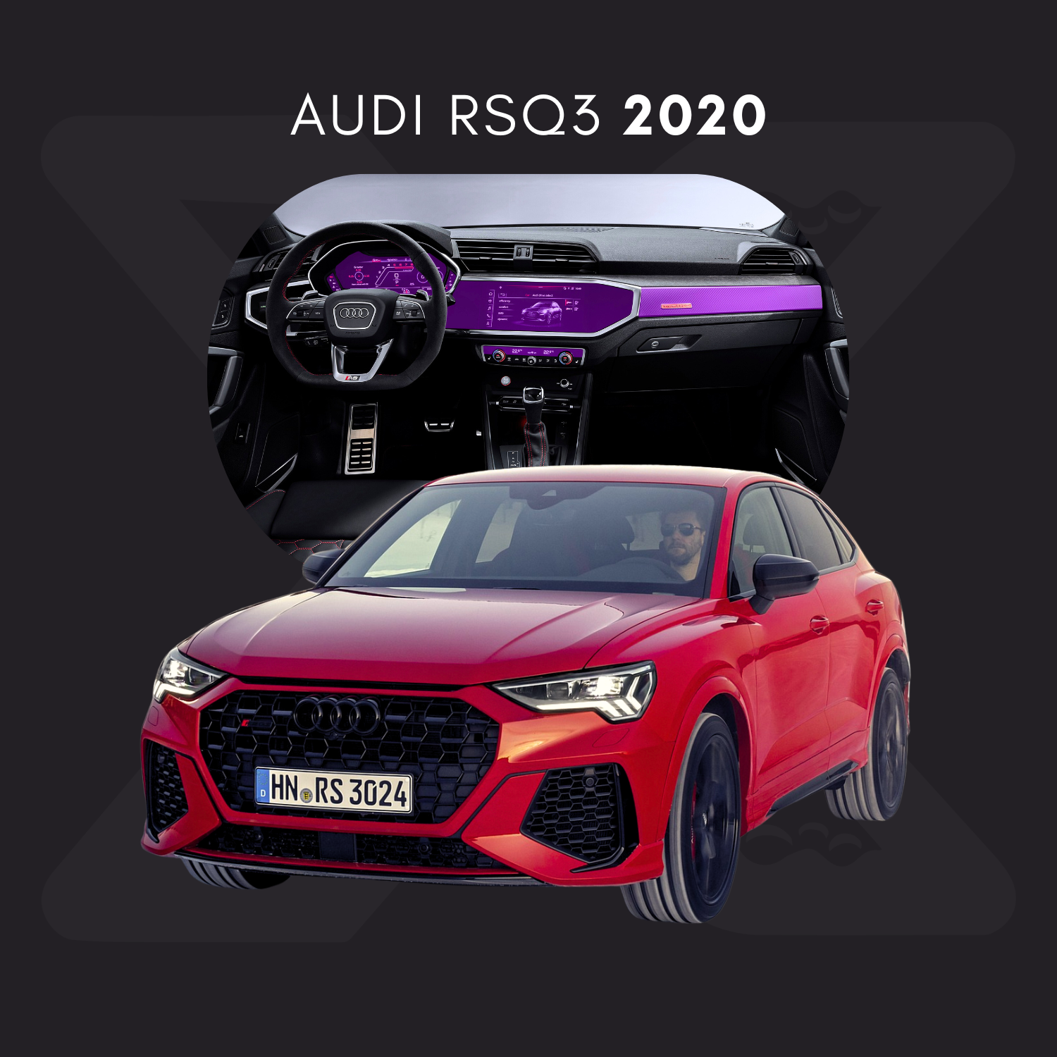 Audi RS Q3 Película Protectora Transparente PPF para Interiores – Kit Completo