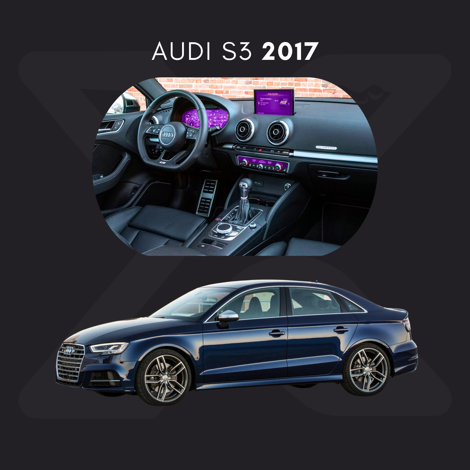Audi S3 Película Protectora Transparente PPF para Interiores – Kit Completo