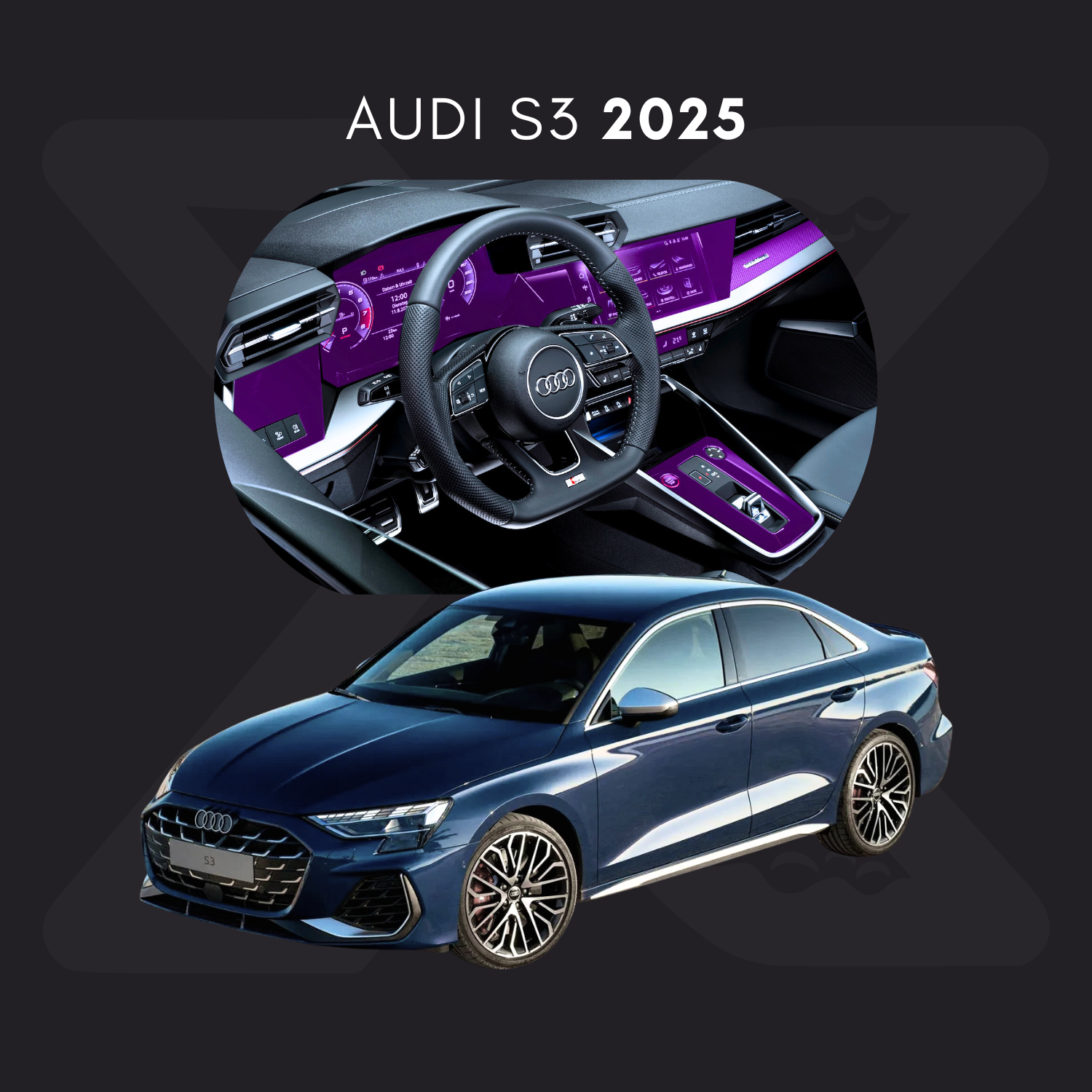 Audi S3 Película Protectora Transparente PPF para Interiores – Kit Completo