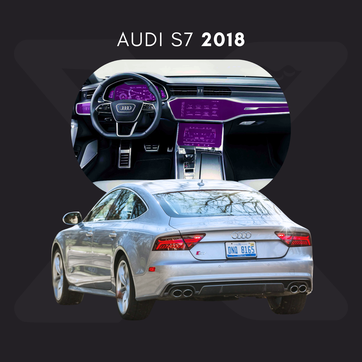 Audi S7 Película Protectora Transparente PPF para Interiores – Kit Completo