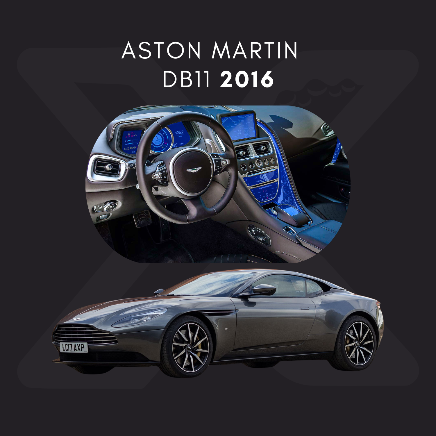 Aston Martin DB11 Película Protectora Transparente PPF para Interiores – Kit Completo