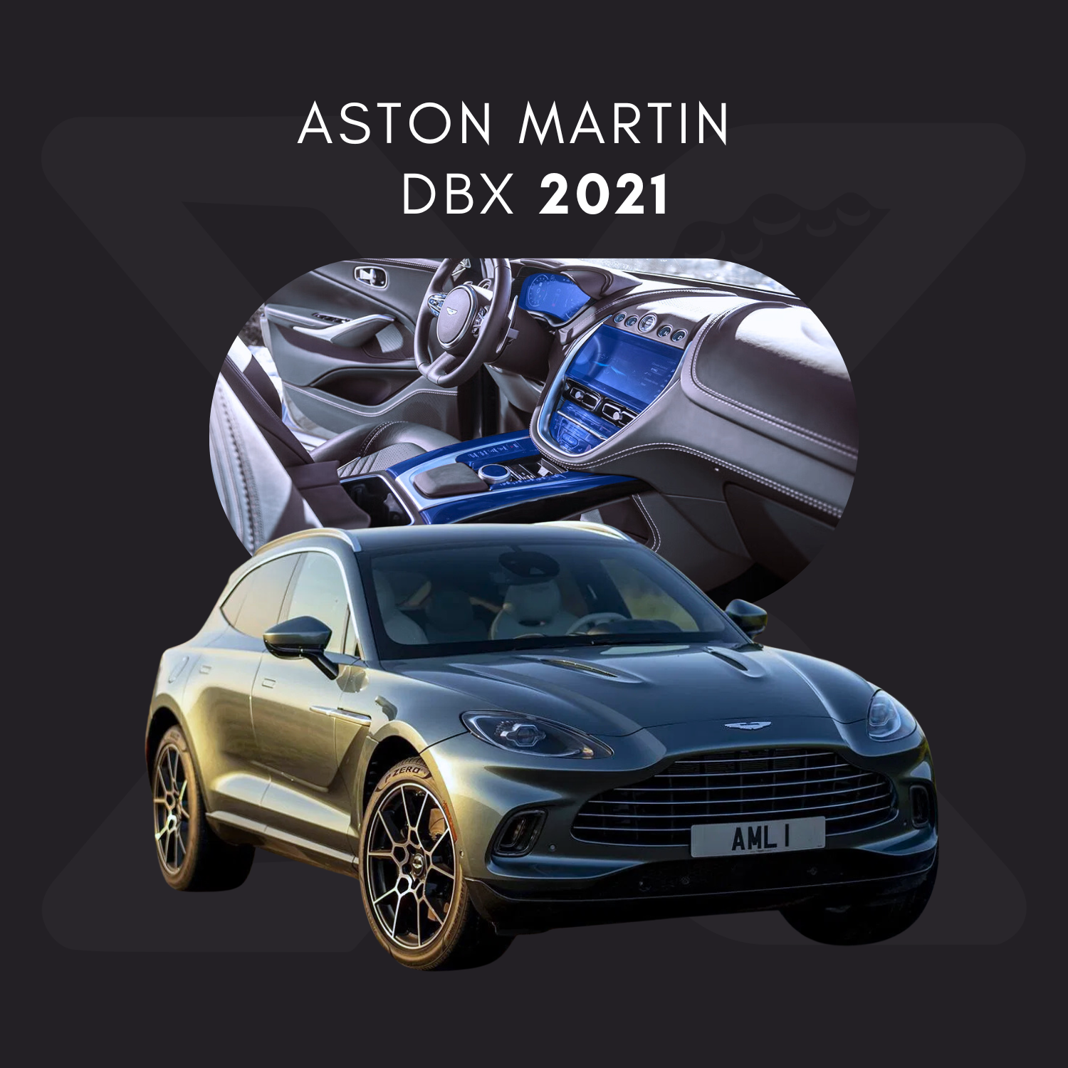 Aston Martin DBX Película Protectora Transparente PPF para Interiores – Kit Completo