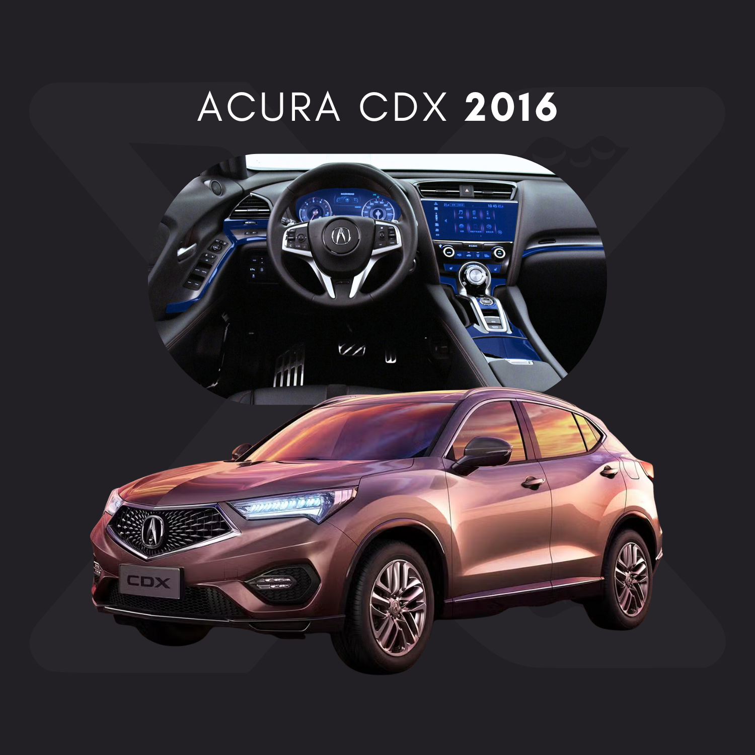 Acura CDX Película Protectora Transparente PPF para Interiores – Kit Completo