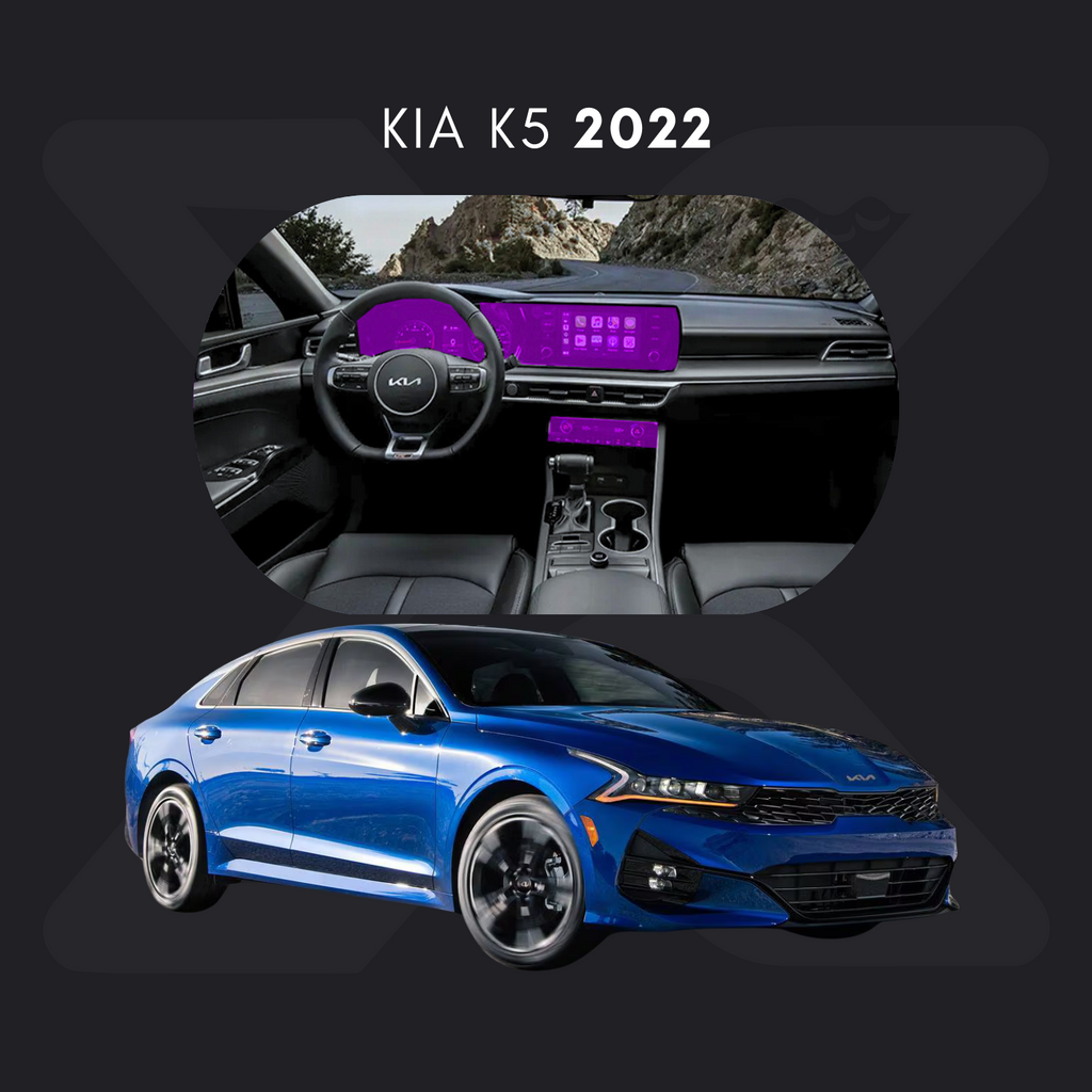 KIA K5 Película Protectora Transparente PPF para Interiores – Kit Completo