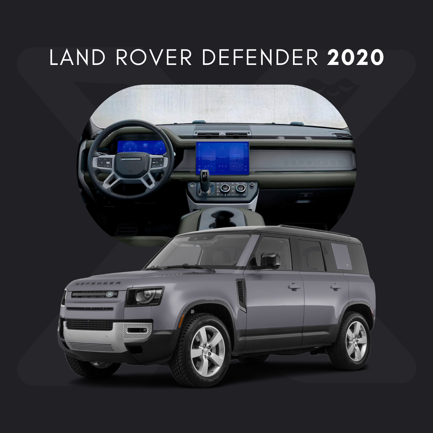 Land Rover Defender Película Protectora Transparente PPF para Interiores – Kit Completo