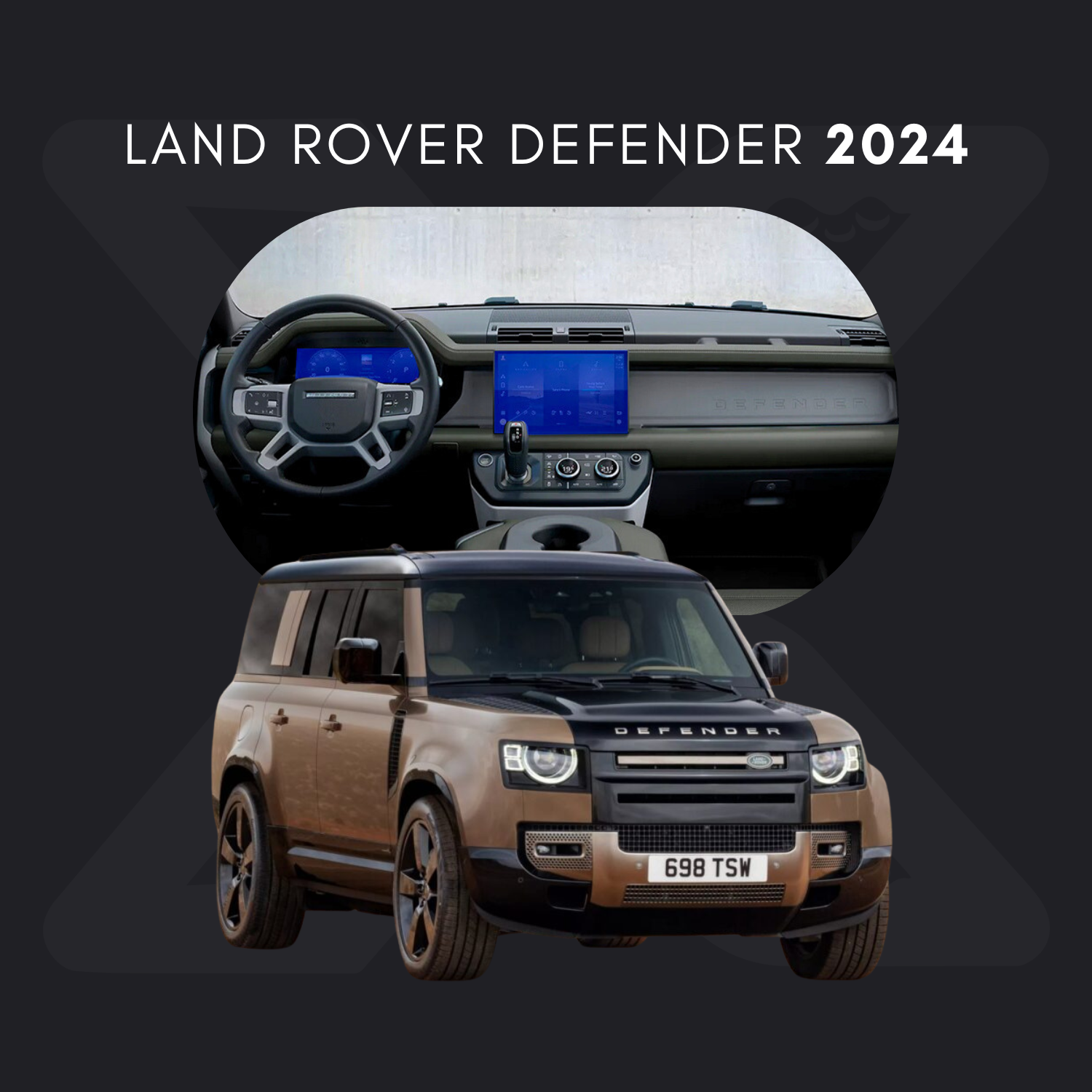 Land Rover Defender Película Protectora Transparente PPF para Interiores – Kit Completo
