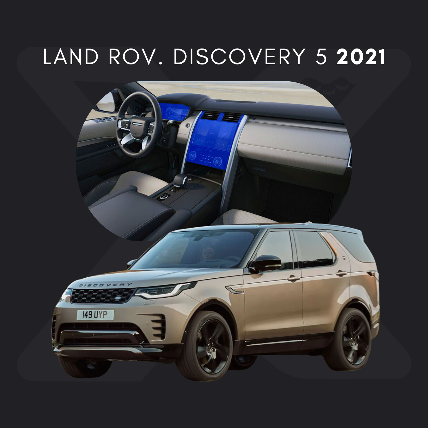 Land Rover Discovery 5 Película Protectora Transparente PPF para Interiores – Kit Completo
