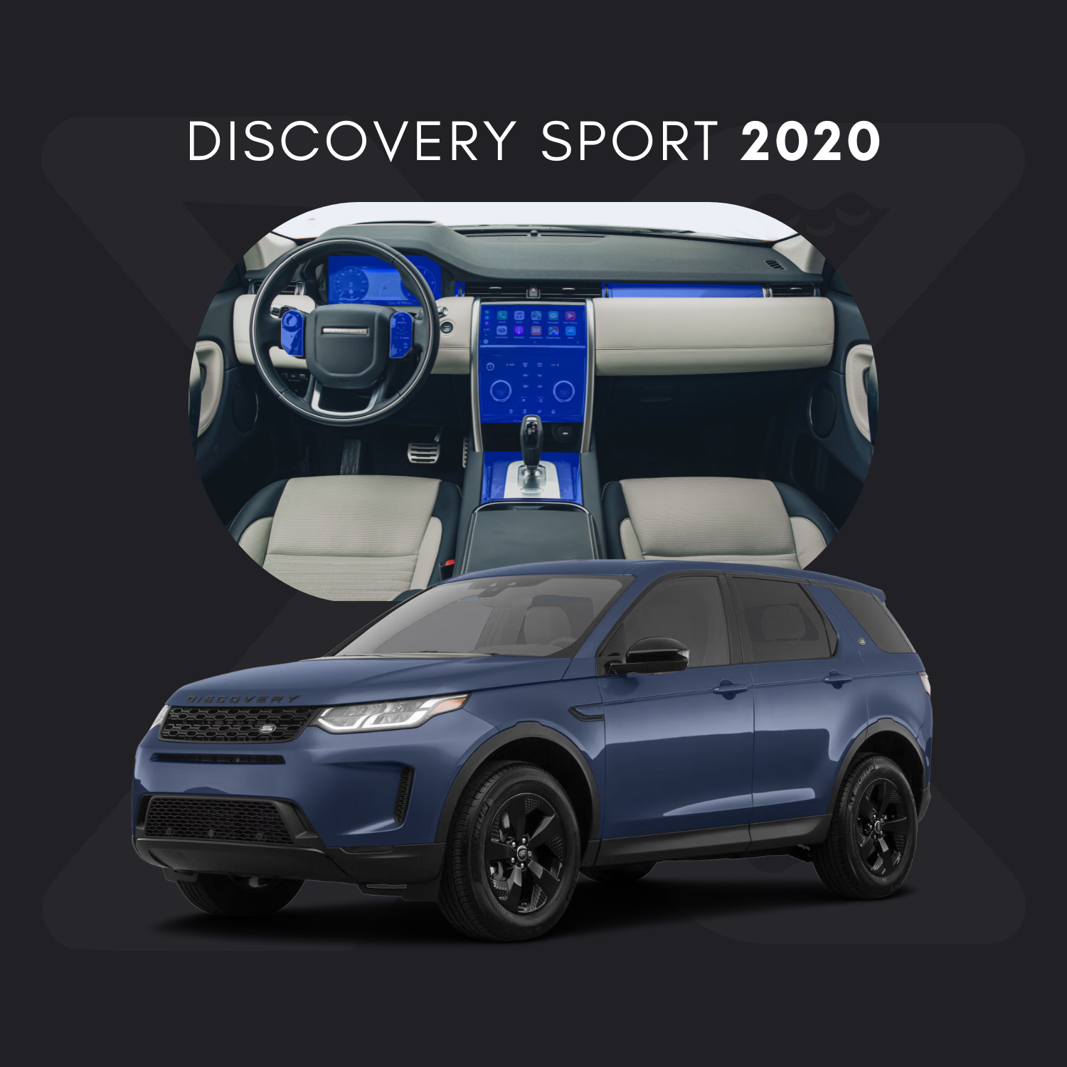 Land Rover Discovery Sport Película Protectora Transparente PPF para Interiores – Kit Completo