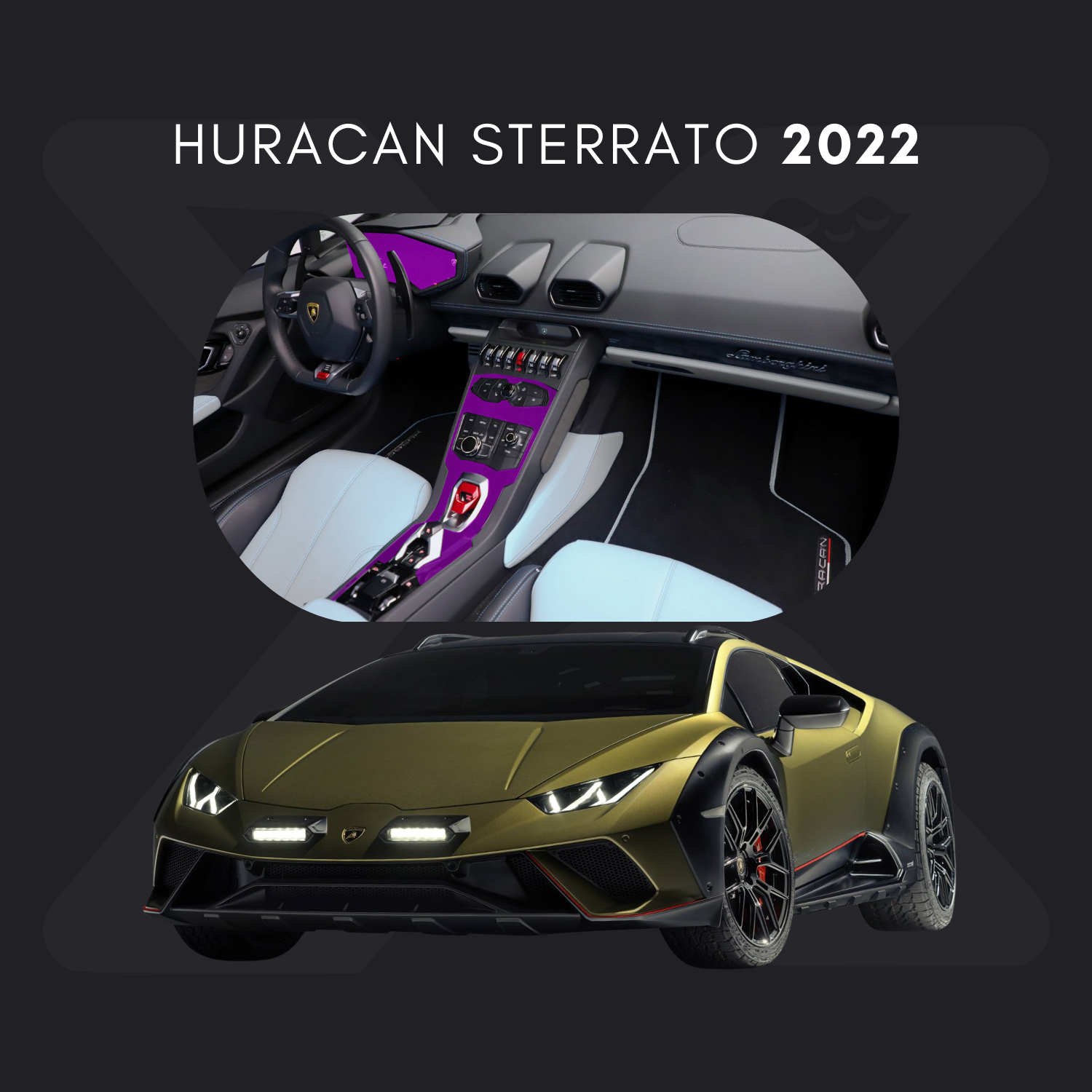 Lamborghini Sterrato Película Protectora Transparente PPF para Interiores – Kit Completo
