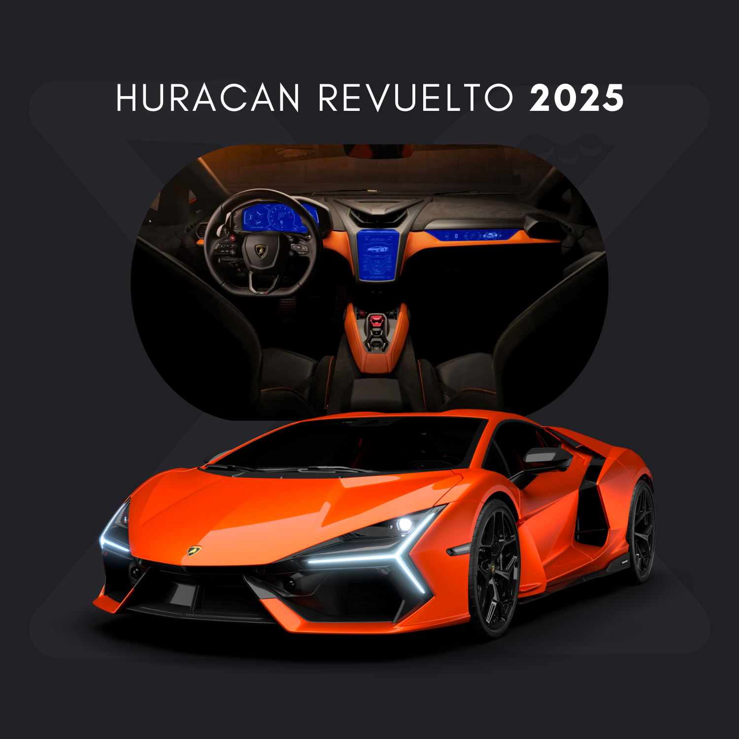 Lamborghini Revuelto Película Protectora Transparente PPF para Interiores – Kit Completo
