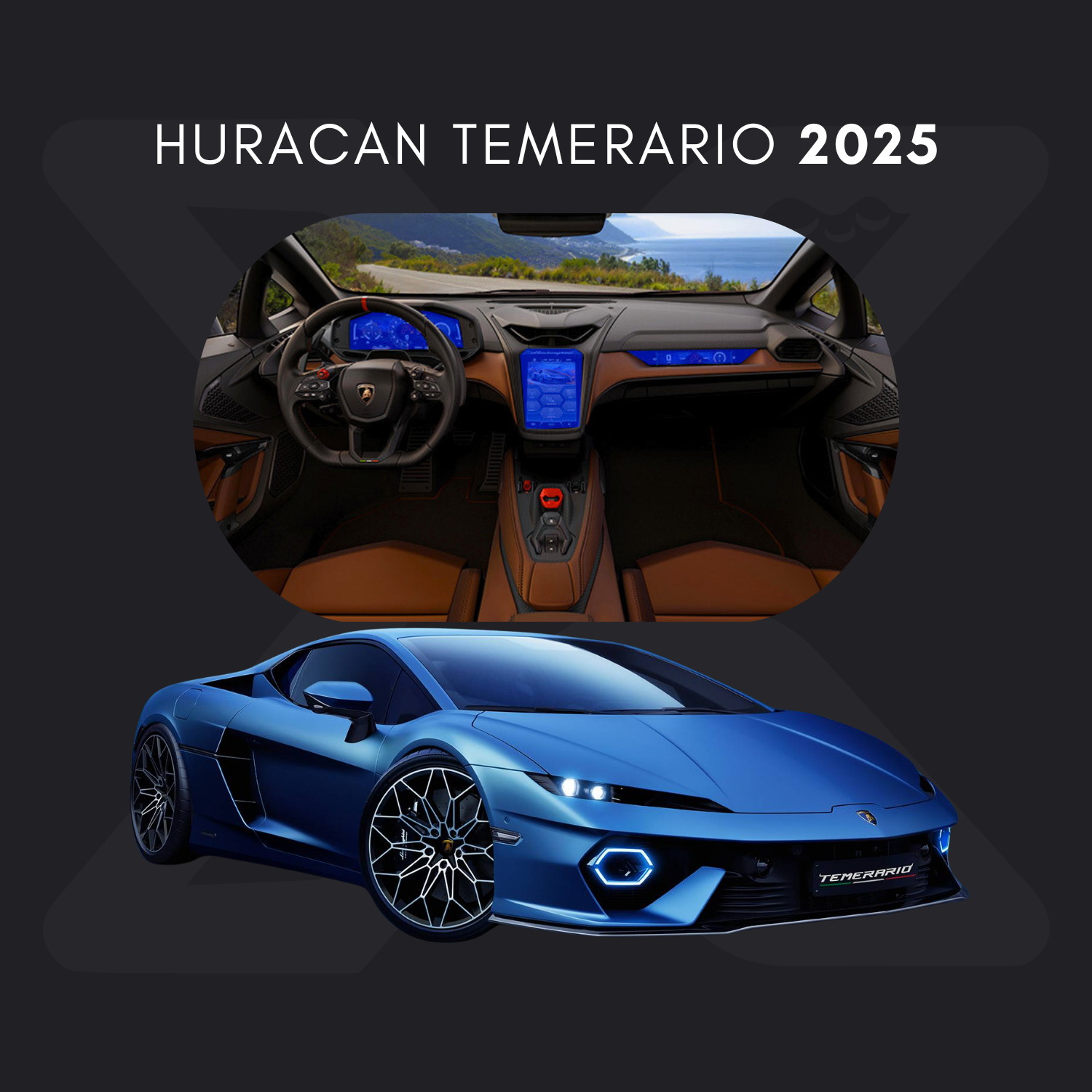 Lamborghini Temerario Película Protectora Transparente PPF para Interiores – Kit Completo
