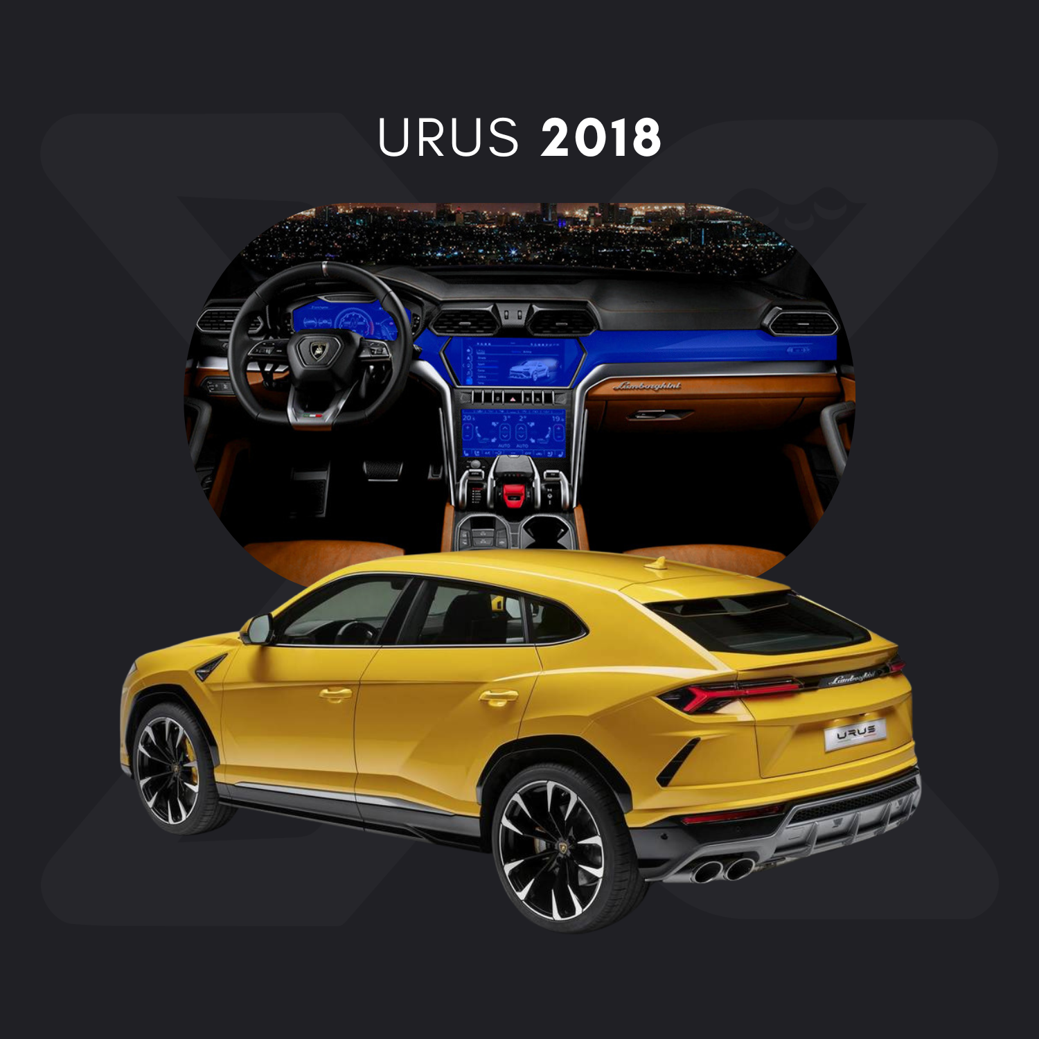 Lamborghini Urus Película Protectora Transparente PPF para Interiores – Kit Completo